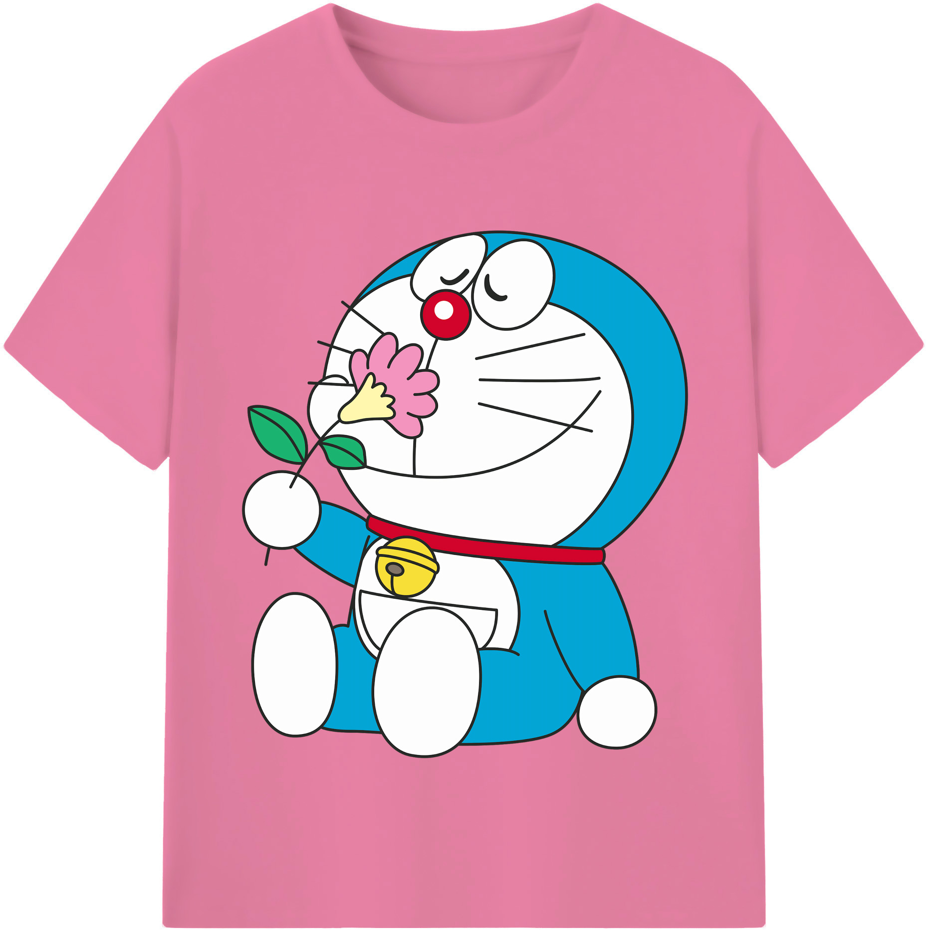 （画像用） ドラえもん Doraemon 綿100％半袖Tシャツ（フロントプリント）